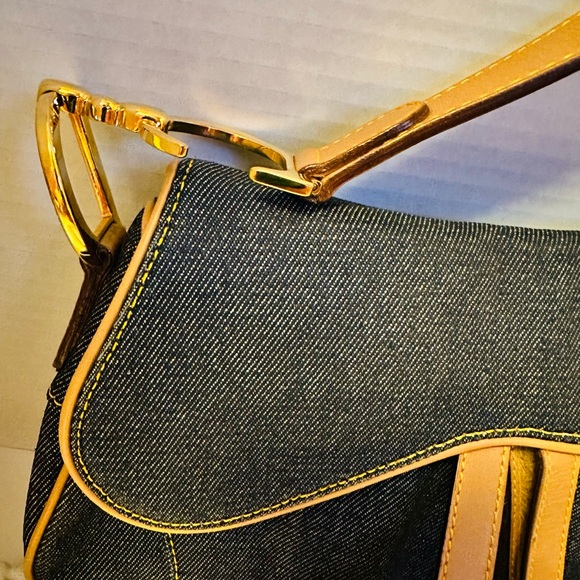 Christian Dior Denim Saddle shoulder Bag - Picture 4 of 16